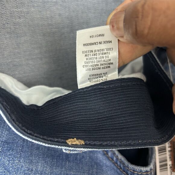 Wonderly Womens Sz 24 Skinny Mid Rise Medium Wash Blue Jeans Denim Stretch Waist - Picture 6 of 13